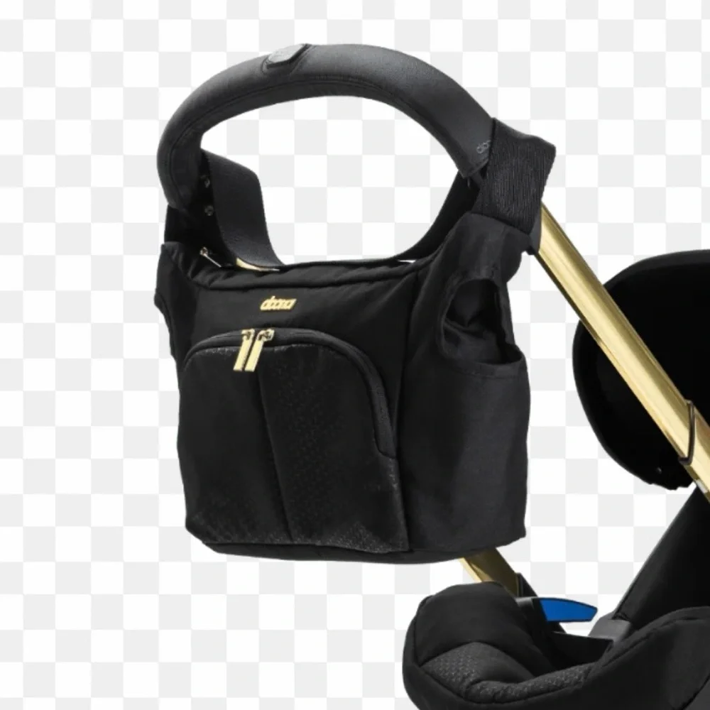 Doona Black Baby Bag with Gold Accents